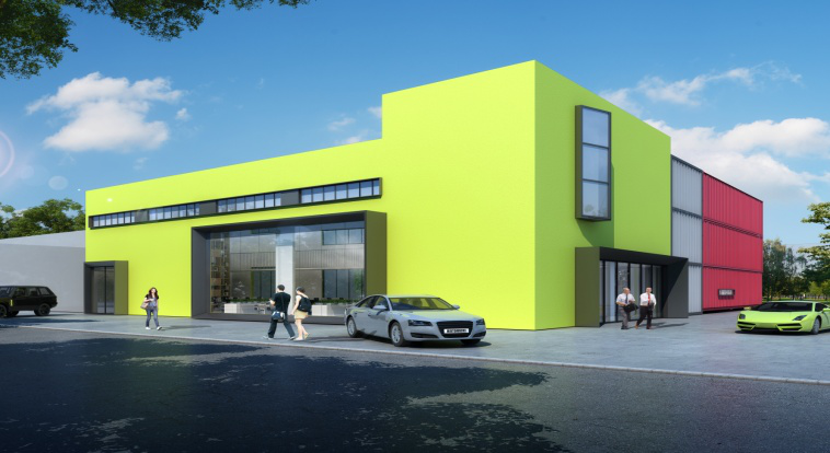 嘉年印務(wù)NPD大樓外觀(guān)裝飾